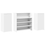 vidaXL Birou de recepție alb 200x50x103,5 cm din lemn prelucrat