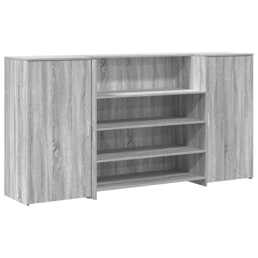 vidaXL Birou de recepție Gri Sonoma 200x50x103,5 cm Lemn prelucrat