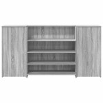vidaXL Birou de recepție Gri Sonoma 200x50x103,5 cm Lemn prelucrat