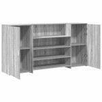 vidaXL Birou de recepție Gri Sonoma 200x50x103,5 cm Lemn prelucrat