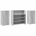 vidaXL Birou de recepție Gri Sonoma 200x50x103,5 cm Lemn prelucrat