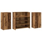 vidaXL Birou de recepție Lemn vechi 200x50x103,5 cm Lemn prelucrat