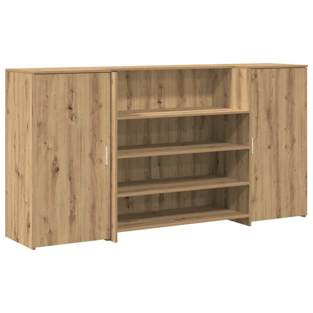 vidaXL Birou de recepție Stejar Artisan 200x50x103,5 cm Lemn prelucrat