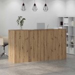 vidaXL Birou de recepție Stejar Artisan 200x50x103,5 cm Lemn prelucrat