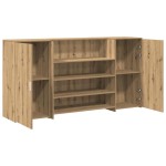 vidaXL Birou de recepție Stejar Artisan 200x50x103,5 cm Lemn prelucrat