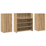 vidaXL Birou de recepție Stejar Artisan 200x50x103,5 cm Lemn prelucrat