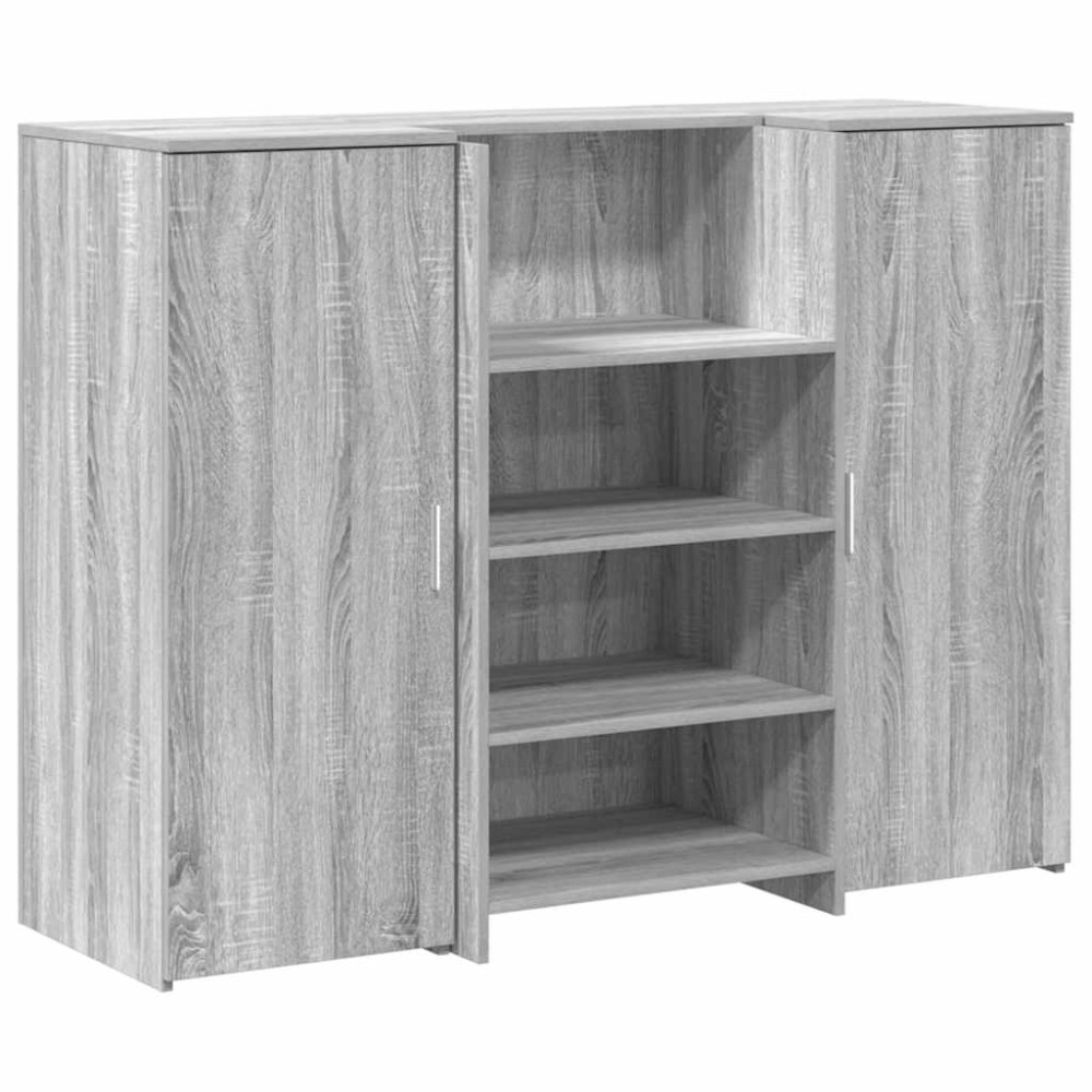 vidaXL Birou de recepție Gri Sonoma 135x50x103,5 cm Lemn prelucrat