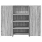 vidaXL Birou de recepție Gri Sonoma 135x50x103,5 cm Lemn prelucrat