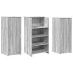 vidaXL Birou de recepție Gri Sonoma 135x50x103,5 cm Lemn prelucrat