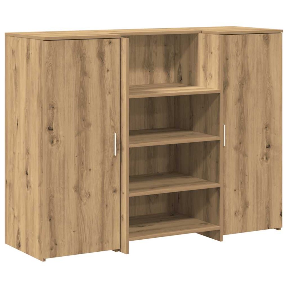 vidaXL Birou de recepție Stejar Artisan 135x50x103,5 cm Lemn prelucrat