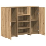 vidaXL Birou de recepție Stejar Artisan 135x50x103,5 cm Lemn prelucrat vidaXL Birou de recepție Stejar Artisan 135x50x103,5 cm Lemn prelucrat