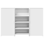 vidaXL Birou de recepție alb 155x50x103,5 cm din lemn prelucrat