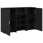 vidaXL Birou de recepție Stejar negru 155x50x103,5 cm Lemn prelucrat