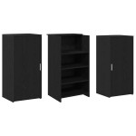 vidaXL Birou de recepție Stejar negru 155x50x103,5 cm Lemn prelucrat