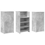 vidaXL Birou de recepție Gri beton 155x50x103,5 cm Lemn prelucrat
