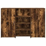 vidaXL Birou de recepție stejar afumat 155x50x103,5 cm lemn prelucrat