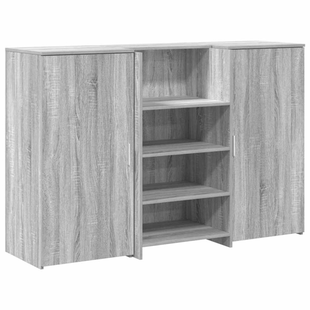 vidaXL Birou de recepție Gri Sonoma 155x50x103,5 cm Lemn prelucrat