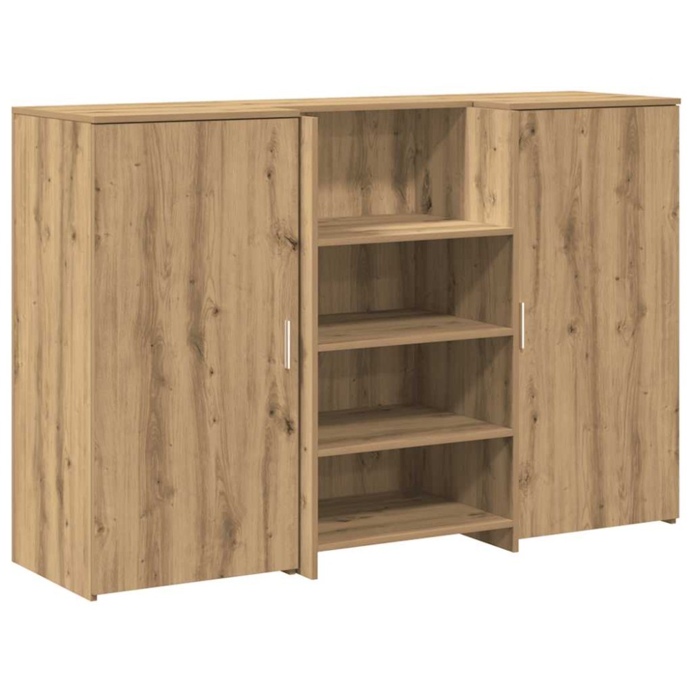 vidaXL Birou de recepție Stejar Artisan 155x50x103,5 cm Lemn prelucrat