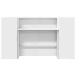 vidaXL Birou de recepție, alb, 180x50x103,5 cm, lemn stratificat