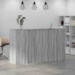 vidaXL Birou de recepție Gri Sonoma 180x50x103,5 cm Lemn prelucrat vidaXL Birou de recepție Gri Sonoma 180x50x103,5 cm Lemn prelucrat
