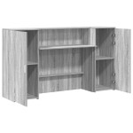 vidaXL Birou de recepție Gri Sonoma 180x50x103,5 cm Lemn prelucrat vidaXL Birou de recepție Gri Sonoma 180x50x103,5 cm Lemn prelucrat