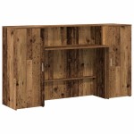 vidaXL Birou de recepție Lemn vechi 180x50x103,5 cm Lemn prelucrat