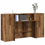 vidaXL Birou de recepție Lemn vechi 180x50x103,5 cm Lemn prelucrat