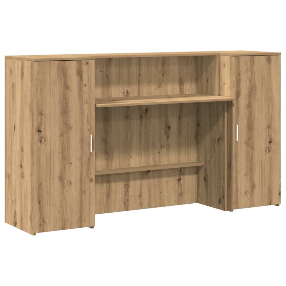 vidaXL Birou de recepție Stejar Artisan 180x50x103,5 cm Lemn prelucrat
