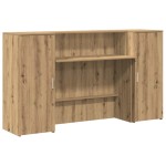 vidaXL Birou de recepție Stejar Artisan 180x50x103,5 cm Lemn prelucrat vidaXL Birou de recepție Stejar Artisan 180x50x103,5 cm Lemn prelucrat
