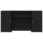 vidaXL Birou de recepție Stejar negru 200x50x103,5 cm Lemn prelucrat
