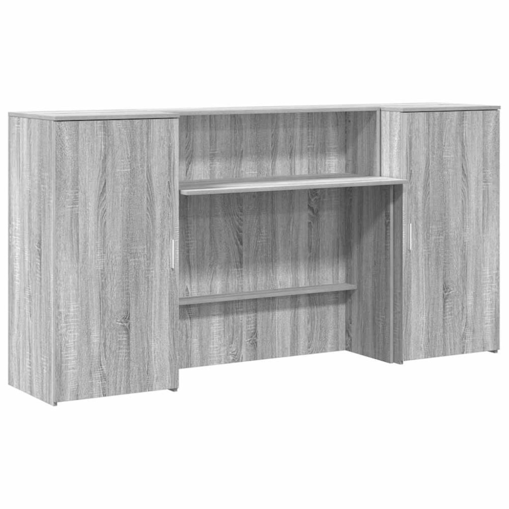 vidaXL Birou de recepție Gri Sonoma 200x50x103,5 cm Lemn prelucrat