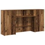 vidaXL Birou de recepție Lemn vechi 200x50x103,5 cm Lemn prelucrat