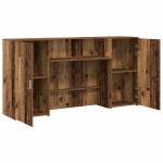 vidaXL Birou de recepție Lemn vechi 200x50x103,5 cm Lemn prelucrat