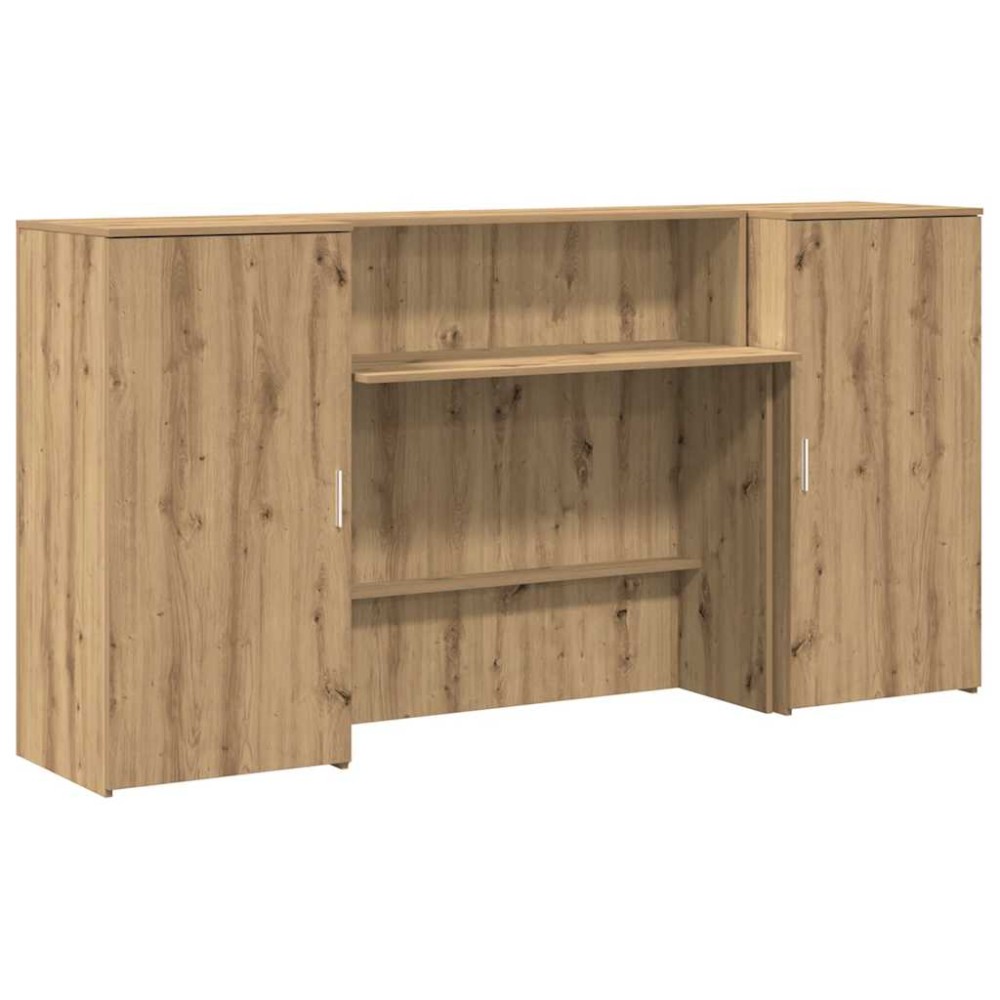 vidaXL Birou de recepție Stejar Artisan 200x50x103,5 cm Lemn prelucrat