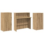 vidaXL Birou de recepție Stejar Artisan 200x50x103,5 cm Lemn prelucrat vidaXL Birou de recepție Stejar Artisan 200x50x103,5 cm Lemn prelucrat