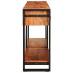 vidaXL Masă Consolă 2 2 pcs Maro 160 x 33 x 75 cm Lemn de Acacia masiv vidaXL Masă Consolă 2 2 pcs Maro 160 x 33 x 75 cm Lemn de Acacia masiv