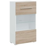 vidaXL Unități TV 5 piese cu iluminare LED lemn de lemn stejar Sonoma vidaXL Unități TV 5 piese cu iluminare LED lemn de lemn stejar Sonoma