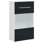 vidaXL Unități TV din 5 piese cu iluminare LED lemn mat Indigo
