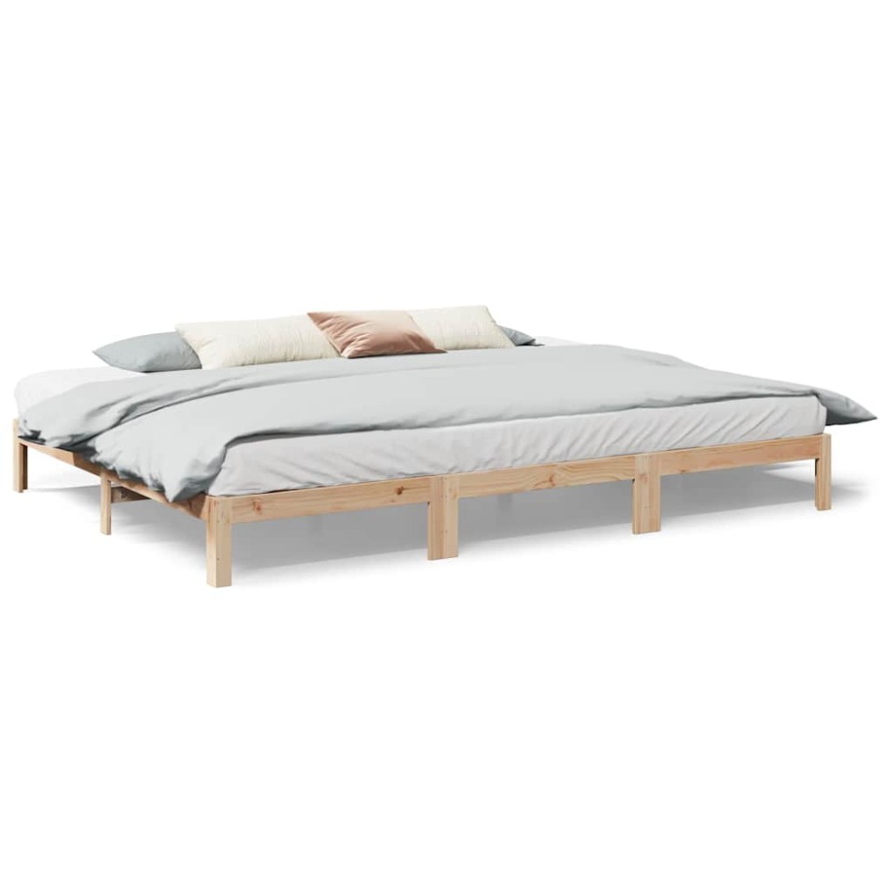 vidaXL Cadru de pat de familie fără saltea 270x200cm lemn masiv de pin