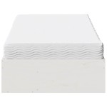 vidaXL Pat de zi cu saltea, alb, 80x200 cm, lemn masiv pin
