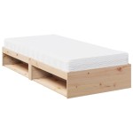 vidaXL Pat de zi cu saltea, 90x190 cm, lemn masiv de pin