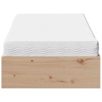 vidaXL Pat de zi cu saltea, 90x190 cm, lemn masiv de pin
