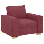 vidaXL Set de canapea 3 pcs Roșu Vin 220 x 78 x 84 cm țesătură vidaXL Set de canapea 3 pcs Roșu Vin 220 x 78 x 84 cm țesătură