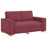vidaXL Set de canapea 3 pcs Roșu Vin 220 x 78 x 84 cm țesătură vidaXL Set de canapea 3 pcs Roșu Vin 220 x 78 x 84 cm țesătură