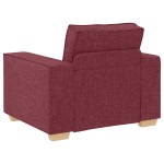 vidaXL Set de canapea 3 pcs Roșu Vin 220 x 78 x 84 cm țesătură vidaXL Set de canapea 3 pcs Roșu Vin 220 x 78 x 84 cm țesătură