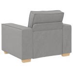 vidaXL Set de canapea cu pernă 3 pcs Gri 220 x 78 x 84 cm țesătură