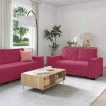 vidaXL Set canapea cu perne, 3 piese, roșu vin, catifea vidaXL Set canapea cu perne, 3 piese, roșu vin, catifea
