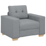 vidaXL Set de canapea cu pernă cu pernă 3 pcs Gri țesătură vidaXL Set de canapea cu pernă cu pernă 3 pcs Gri țesătură