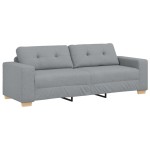 vidaXL Set de canapea cu pernă cu pernă 3 pcs Gri țesătură vidaXL Set de canapea cu pernă cu pernă 3 pcs Gri țesătură