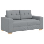 vidaXL Set de canapea cu pernă cu pernă 3 pcs Gri țesătură vidaXL Set de canapea cu pernă cu pernă 3 pcs Gri țesătură